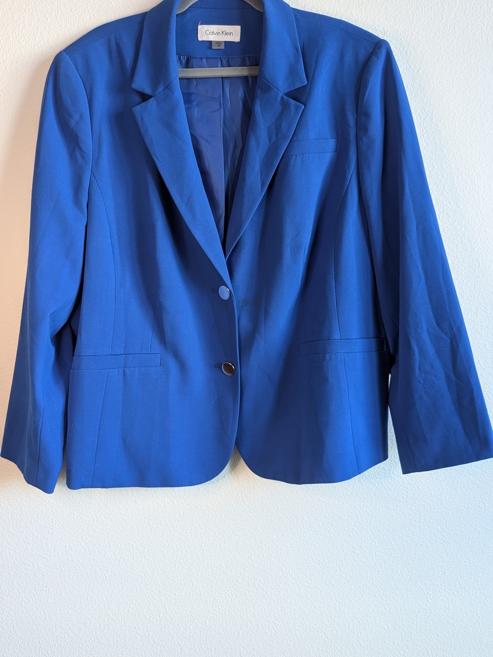 Calvin Klein Women’s Cobalt Blue Tailored Blazer